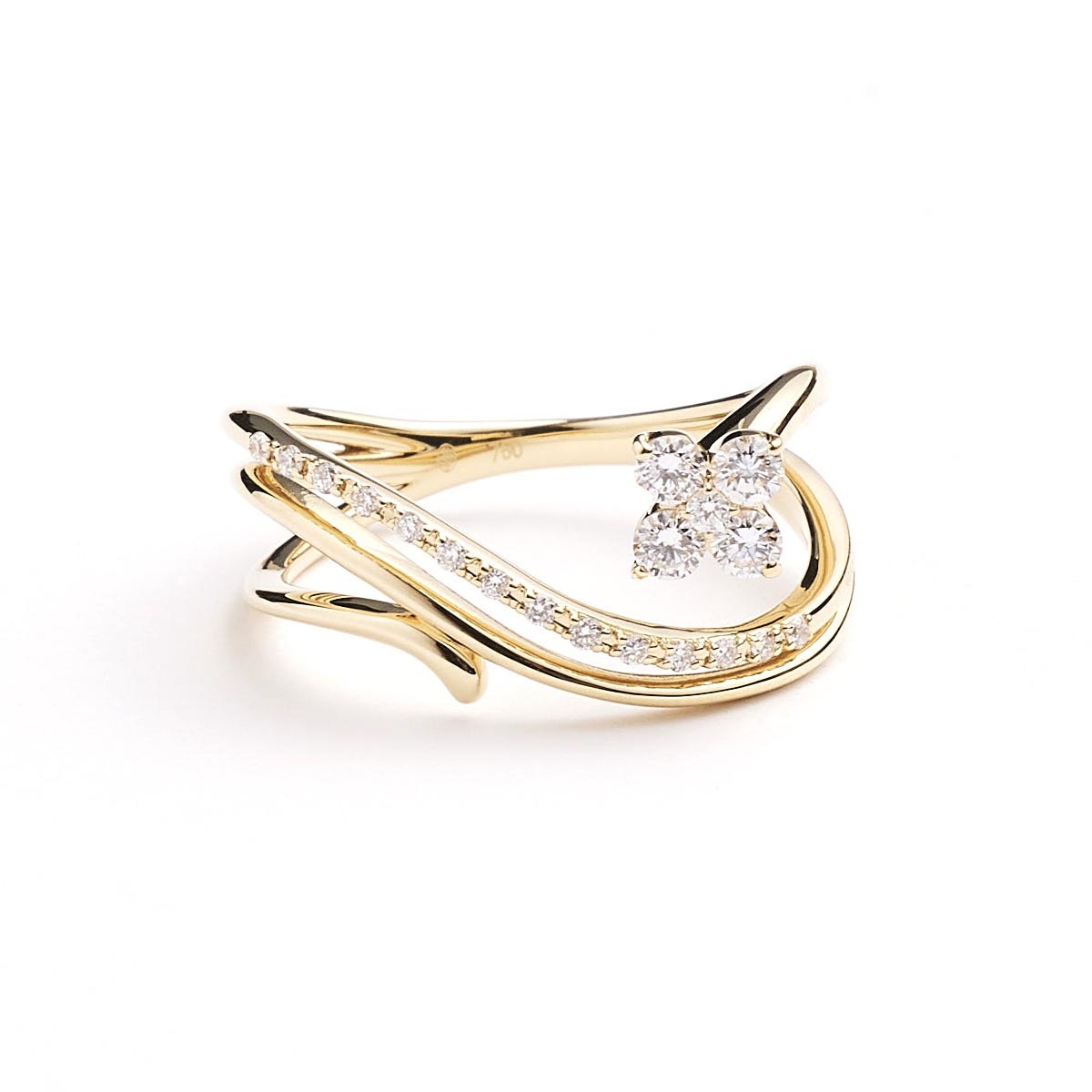 K18 Diamond Ring