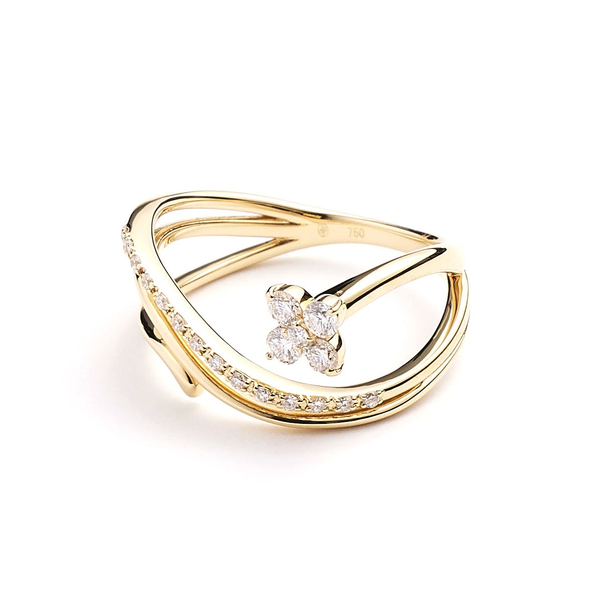 K18 Diamond Ring