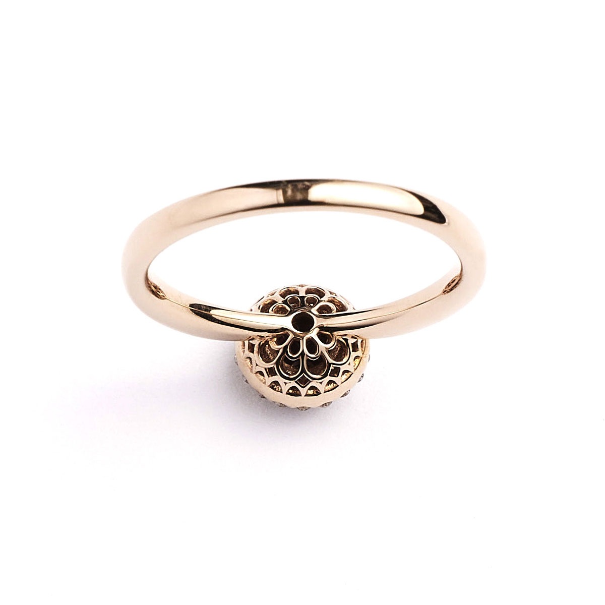 Notre Dame K18PG Rhodolite.G/Diamond Ring