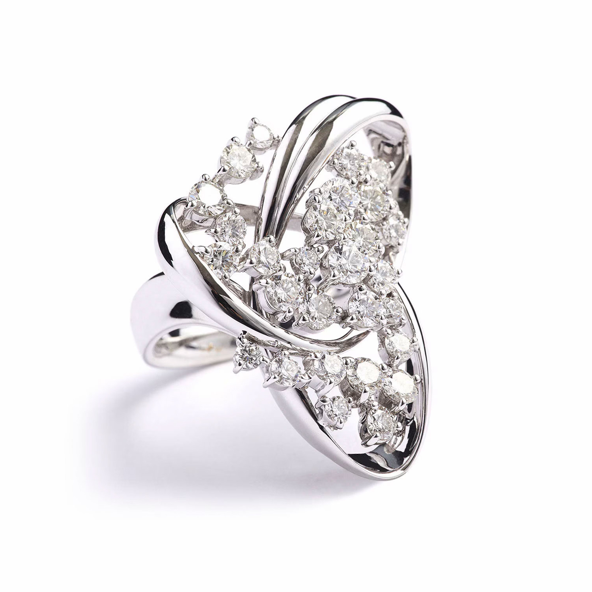 K18WG 2.0ctDiamond Ring