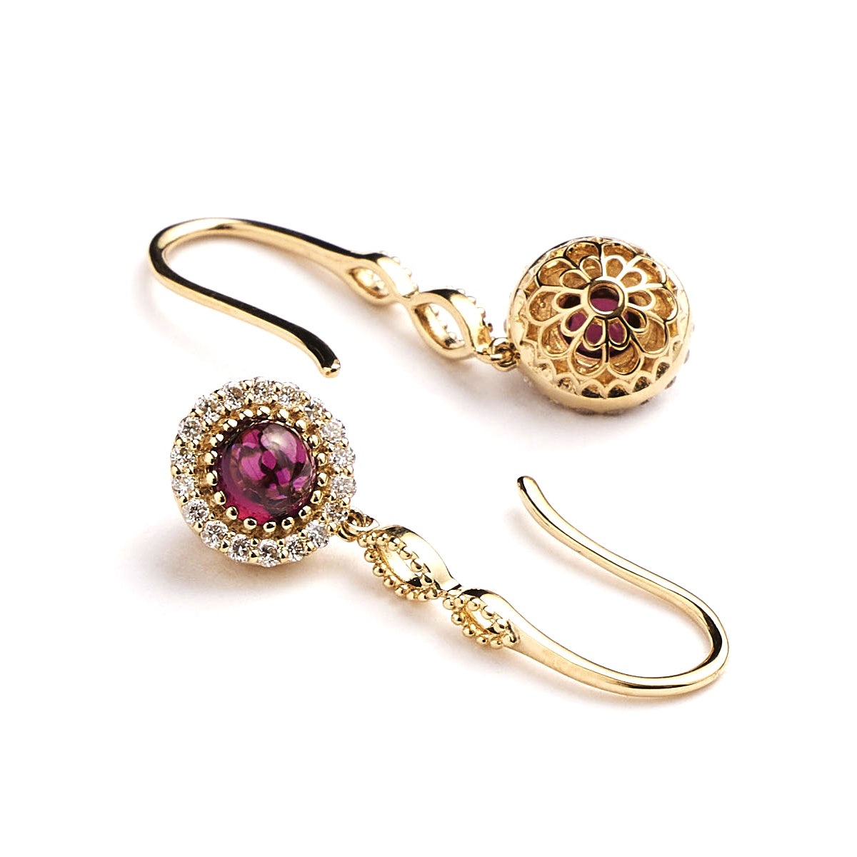 Notre Dame K18 Rhodolite.G / Diamond Pierce