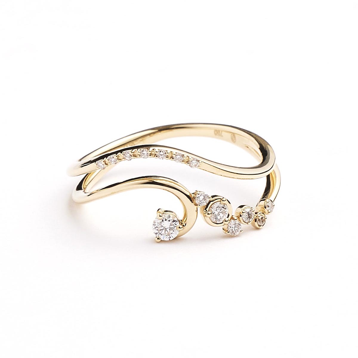 K18 Diamond Ring