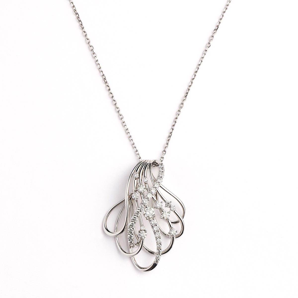 Pt900 1.0ctDiamond Pendant