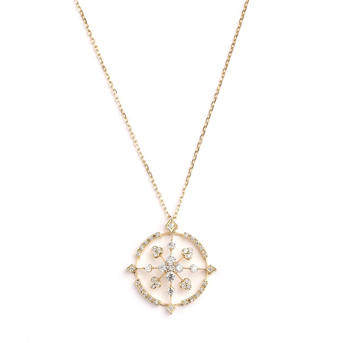 K18 Diamond Pendant