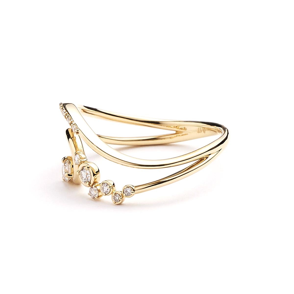 K18 Diamond Ring