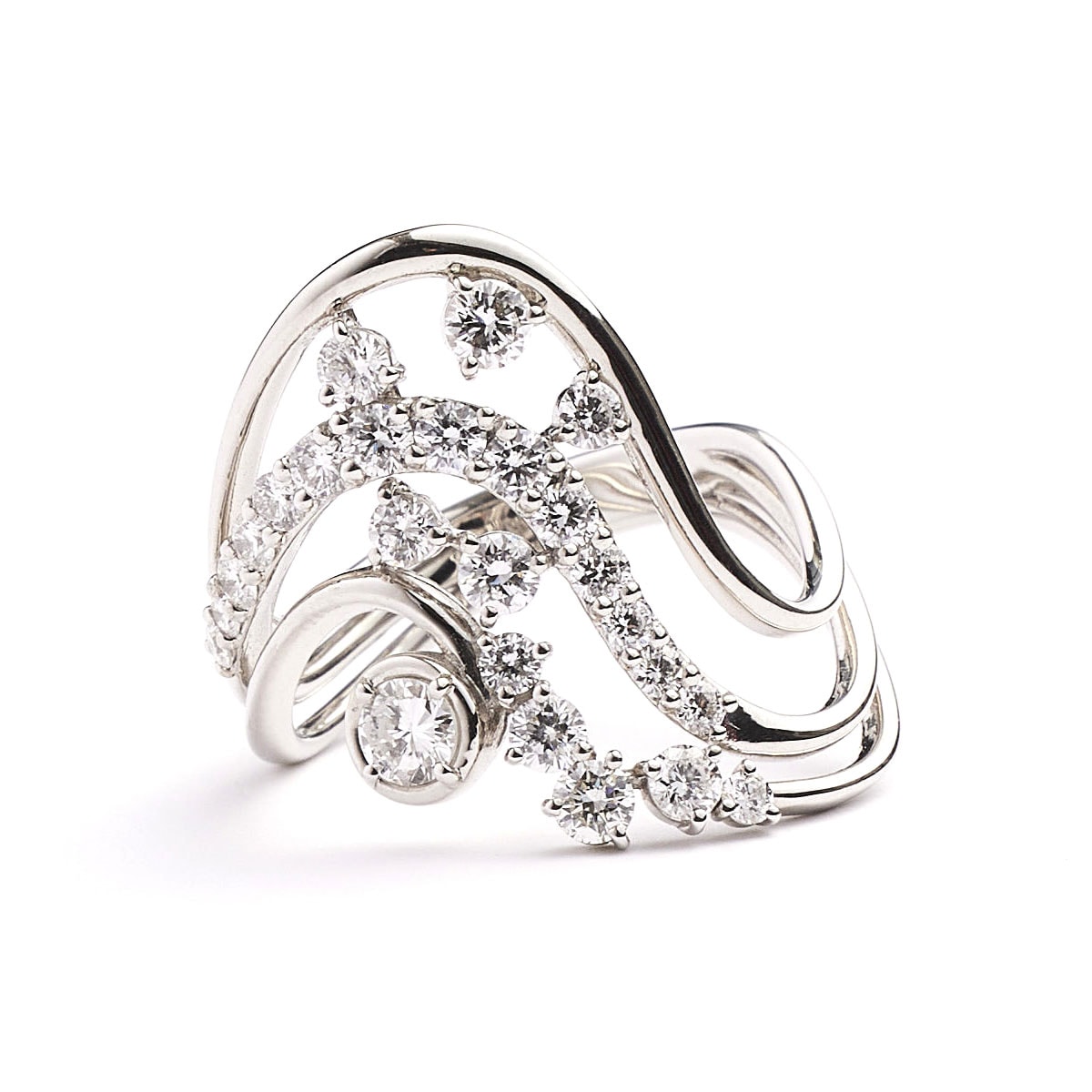 Pt900 1.00ctDiamond Ring