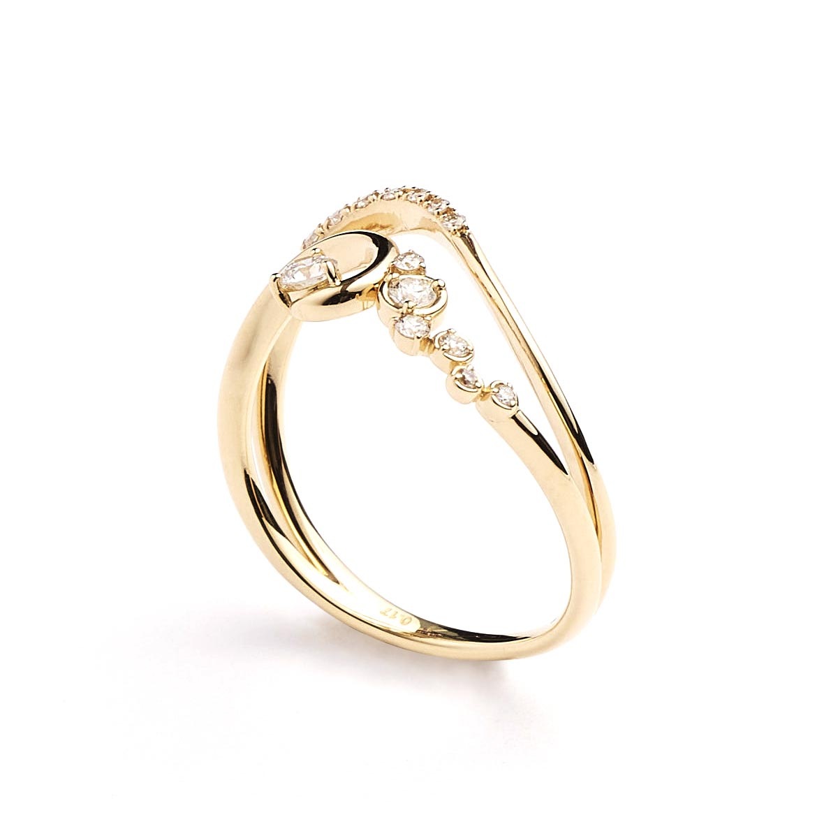 K18 Diamond Ring