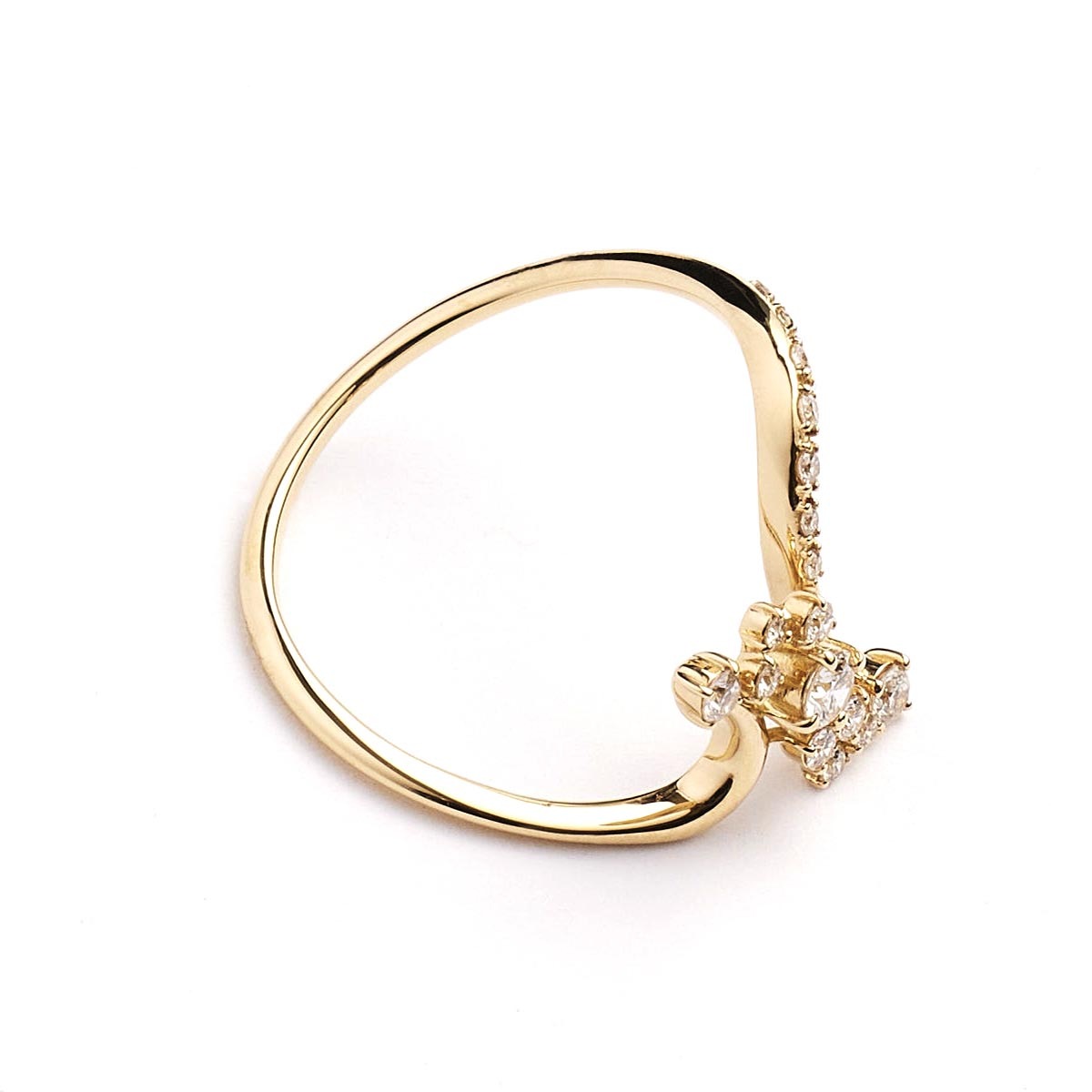 K18 Diamond Ring