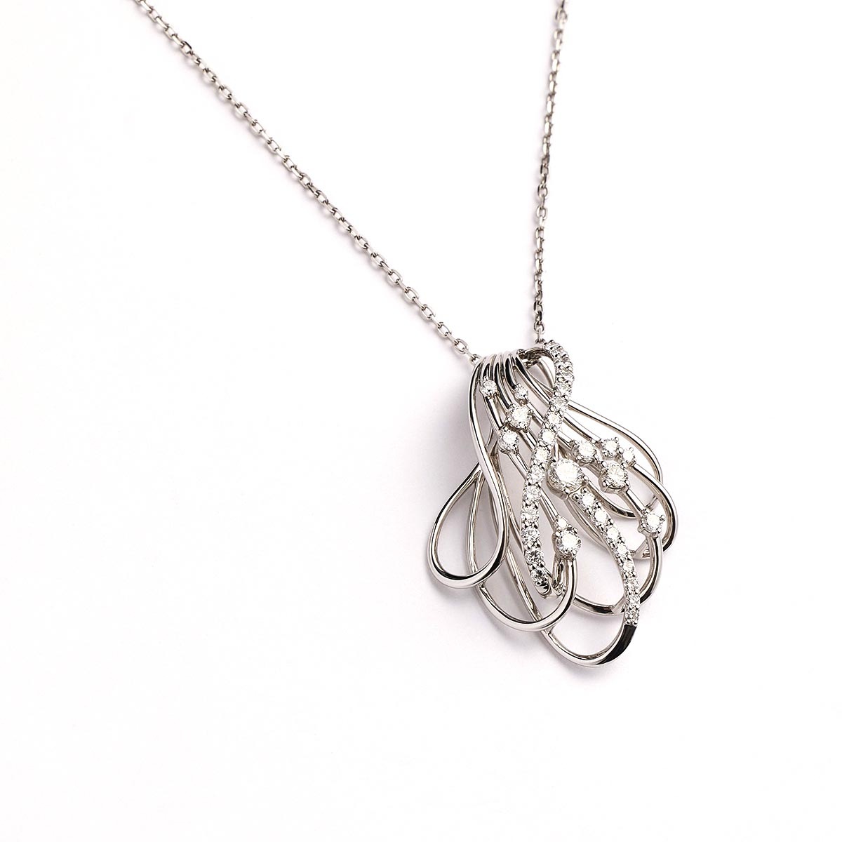 Pt900 1.0ctDiamond Pendant